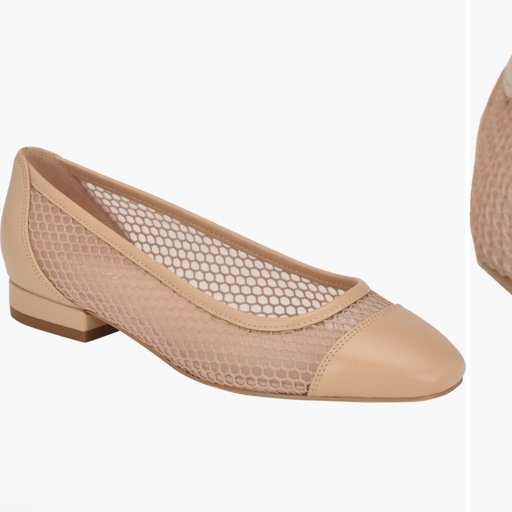Calvin Klein Tan Leather Flats Classic Loafers